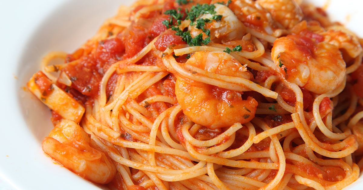Shrimp Negresco pasta