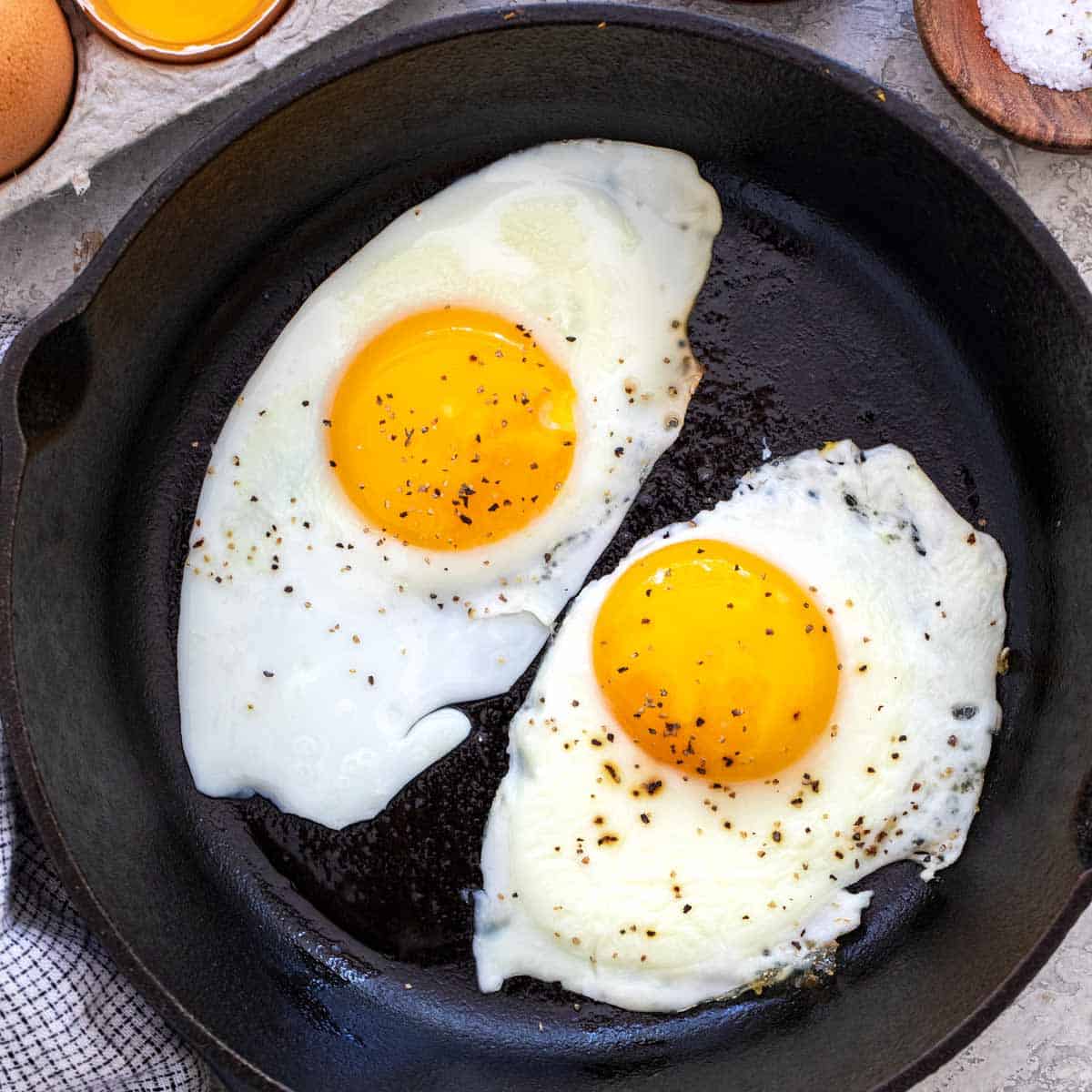 Eggs boiled  - omelette